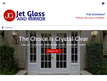 Tablet Screenshot of jetglassandmirror.com